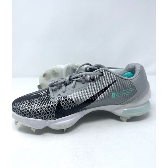 Nike men's 12 Force Zoom Trout 7 PRO Low Silver Baseball Cleats NEW DC9905 006 - Picture 6 of 9